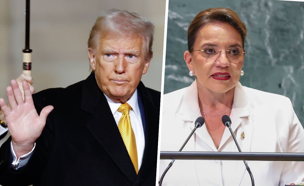 Donald Trump i Xiomara Castro