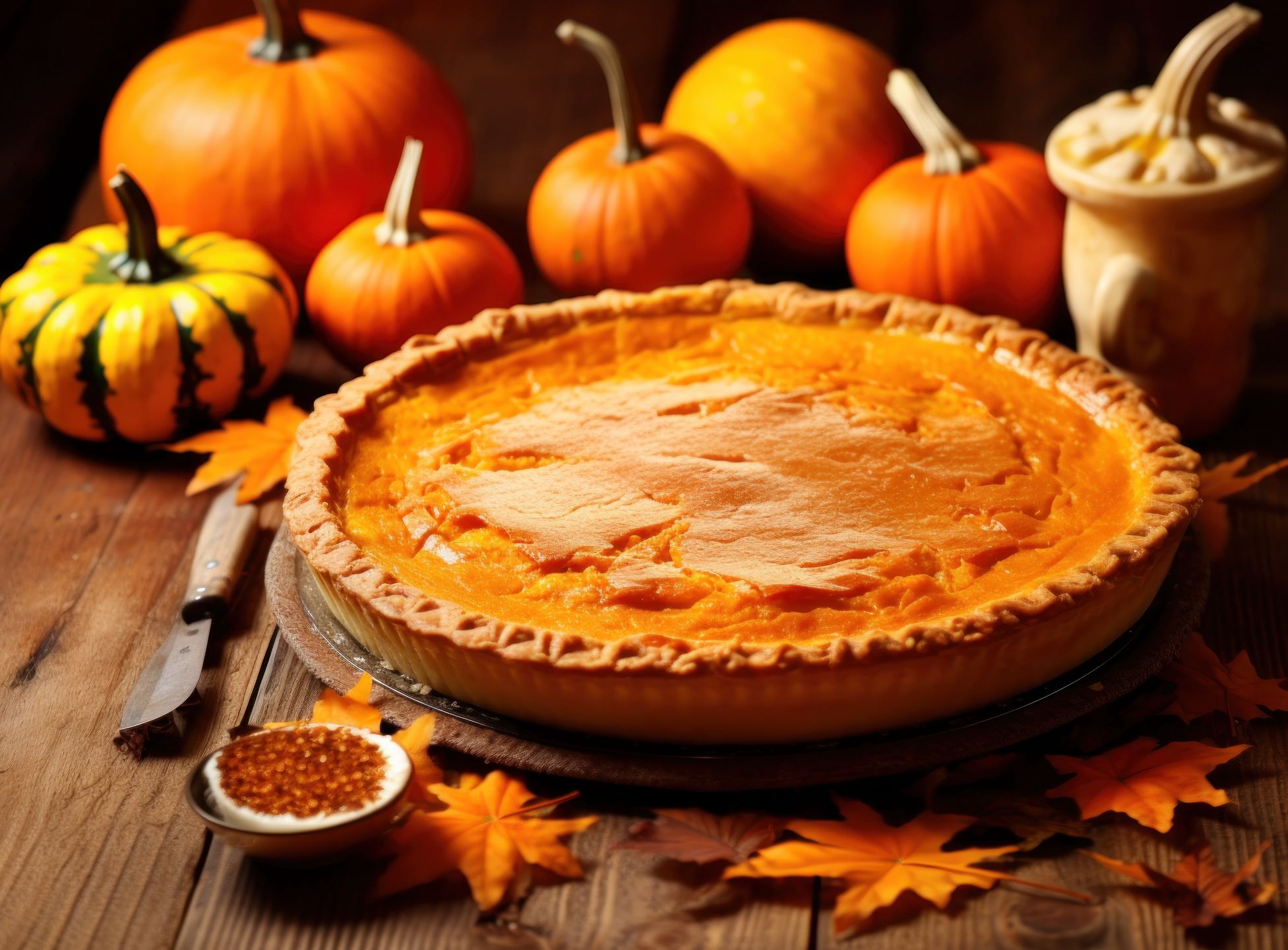 Pumpkin pie, czyli ciasto dyniowe na kruchym spodzie cieszy się