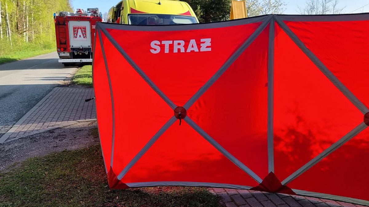 15-latek spadł z roweru.