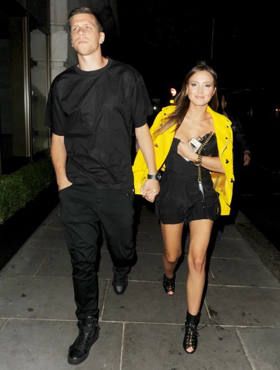 Marina Łuczenko i Wojciech Szczęsny w 2013 roku