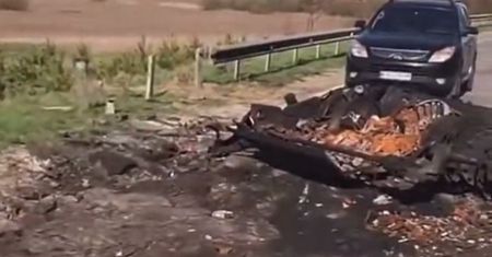 Oto skutki uderzenia Javelina. Rosyjski sprzęt obrócił się w popiół