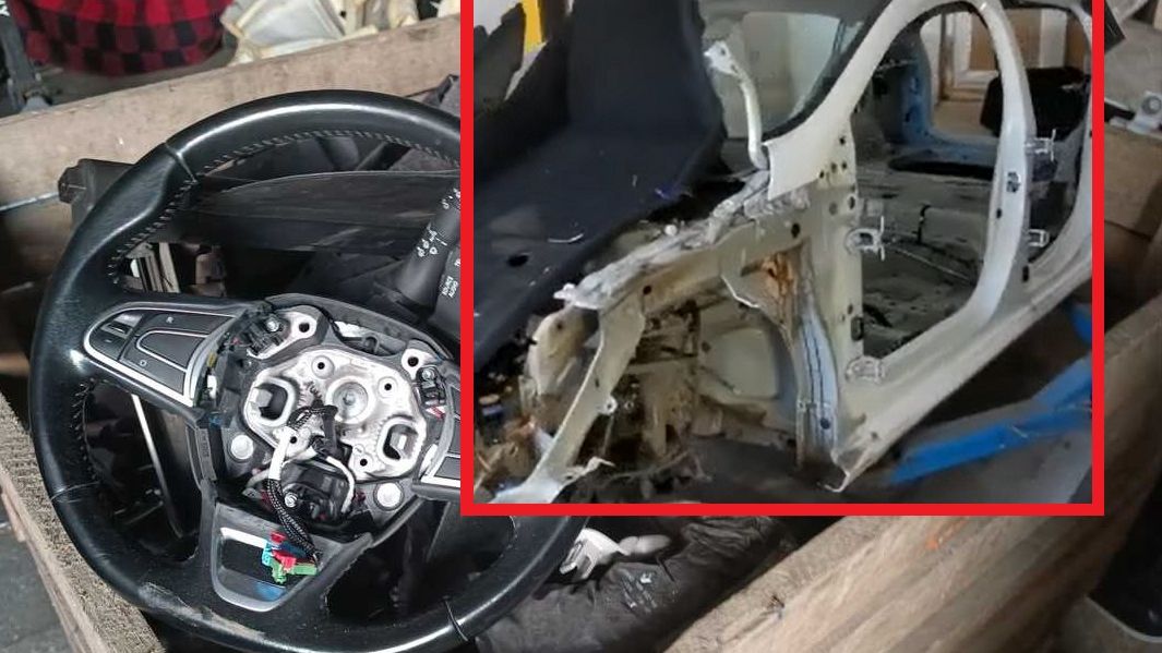 Skradzione renault w częściach
