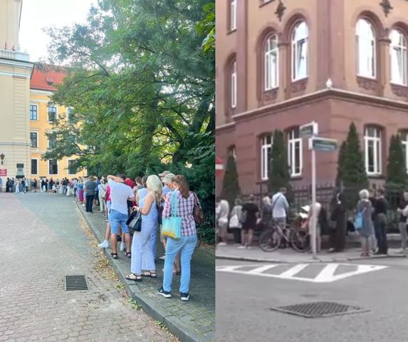 Stają w gigantycznych kolejkach pod sądem. Potrzebują zaświadczenia przed rozpoczęciem roku