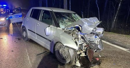 Dopiero zaczynał karierę w policji. Spowodował wypadek. Miał 2 promile