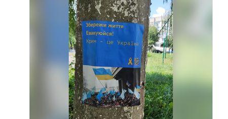 "Ratuj życie, ewakuuj się!". Krym oblepiony proukraińskimi ulotkami