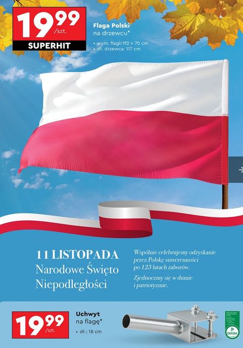 Flaga Polski w Biedronce