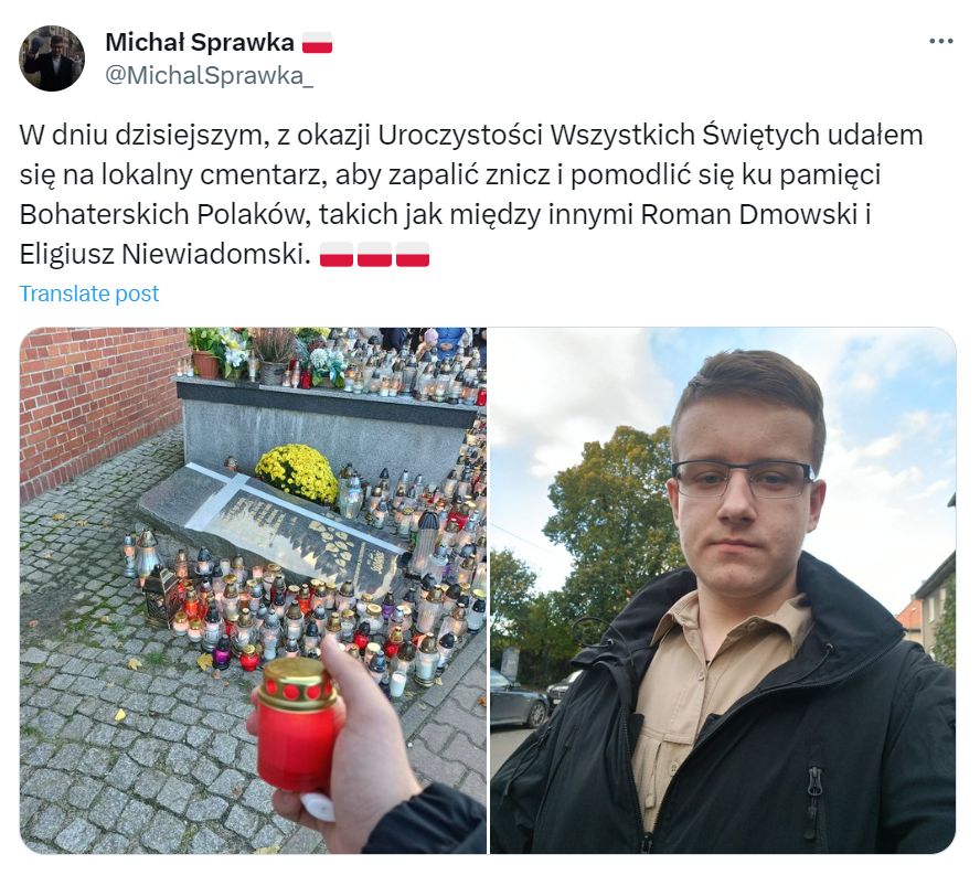 Czci mordercę prezydenta Polski