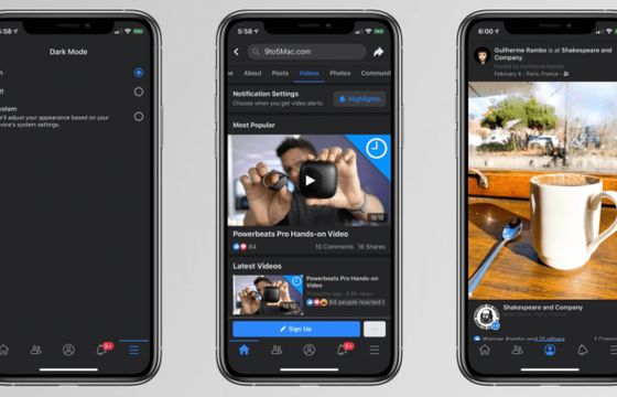 Tryb ciemny w aplikacji Facebooka na iOS wreszcie staje się rzeczywistością