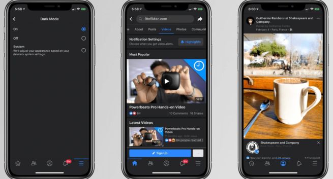 Tryb ciemny w aplikacji Facebooka na iOS wreszcie staje się rzeczywistością