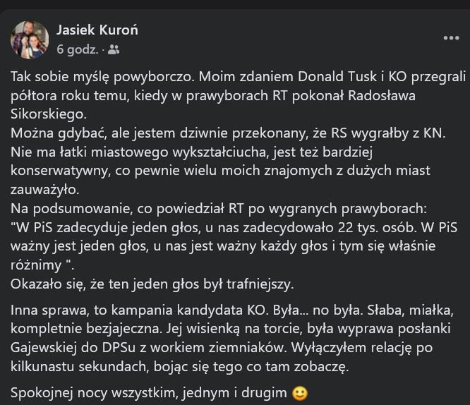 Wpis Jana Kuronia