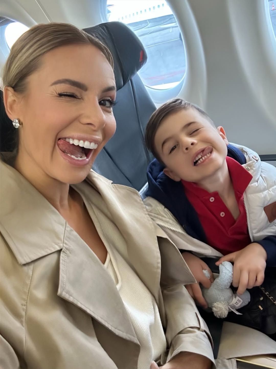 Izabela Janachowska z synem