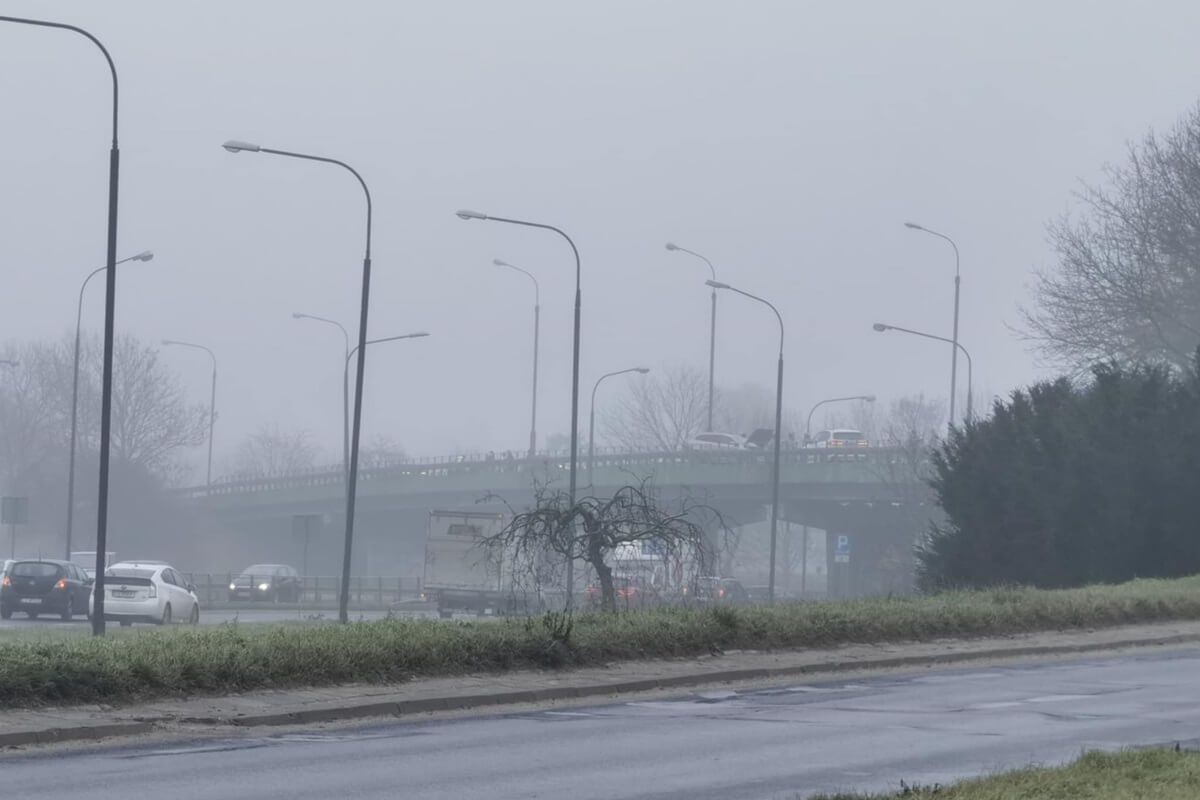 Karambol na wiadukcie ul. Mełgiewskiej w Lublinie