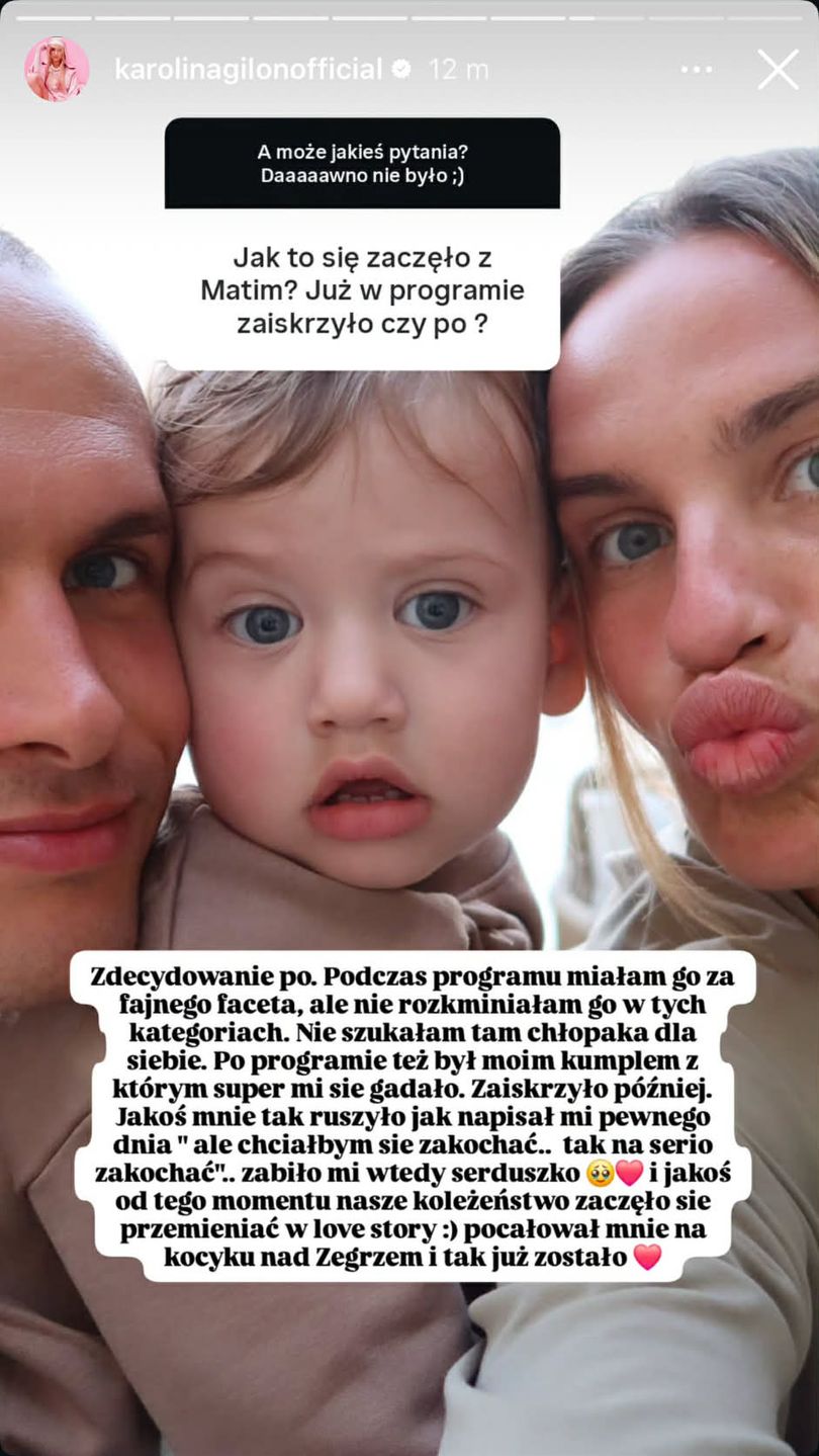 Karolina Gilon mówi, kiedy między nią a Matim zaiskrzyło