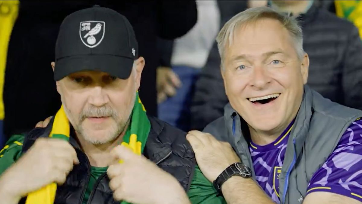 Kadr z poruszającego filmu udostępnionego przez Norwich City