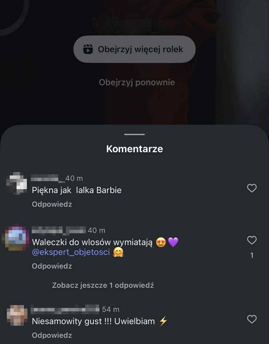 Komentarze pod postem Małgorzaty Rozenek