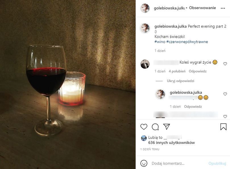 Julia ze "Ślubu od pierwszego wejrzenia" zdradziła, jak spędza jesienne wieczory