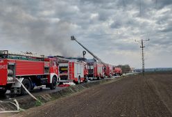 Pożar hali magazynowej. Kłęby czarnego dymu i utrudnienia na drogach