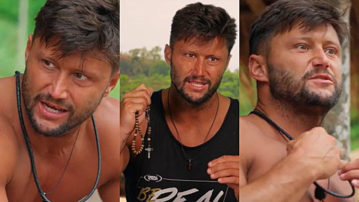 "Good Luck Guys", Piotr Mróz z różańcem