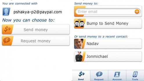 PayPal 2.0 na iPhone'a - stuknij, aby przesłać kasę 1