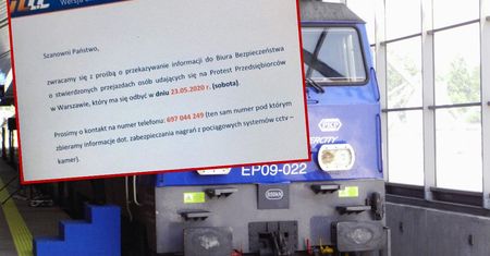 PKP liczyło przedsiębiorców jadących na protest. Zdaniem przewoźnika, to rutynowa procedura