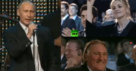 Putin gra na pianinie i ŚPIEWA! A KTO MU KLASZCZE?