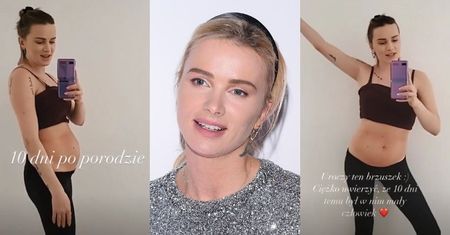 "Ciałopozytywna" Maffashion prezentuje figurę 10 dni po porodzie:  "Skóra tylko trochę wisi"  (ZDJĘCIA)