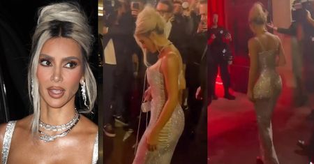 Kim Kardashian LEDWO SZŁA w obcisłej sukience od Dolce&Gabbana! TikTok już się z niej śmieje... (WIDEO)