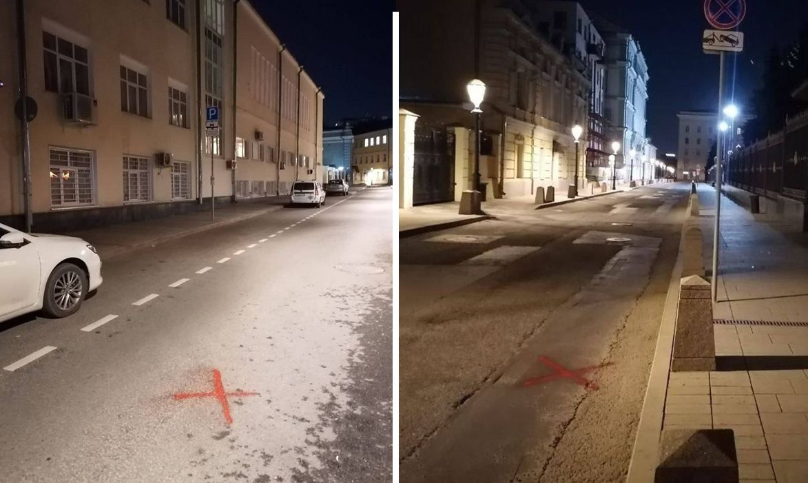 Malują czerwone krzyże. Tajemnicze znaki na ulicach Moskwy