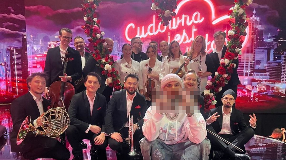 Malik Montana z orkiestrą na koncercie walentynkowym 