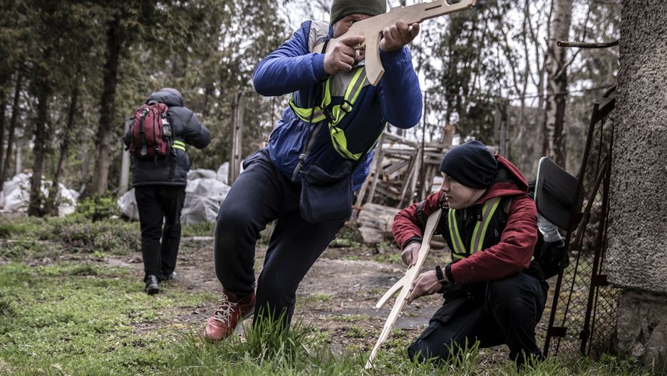 Cywile w trakcie szkolenia