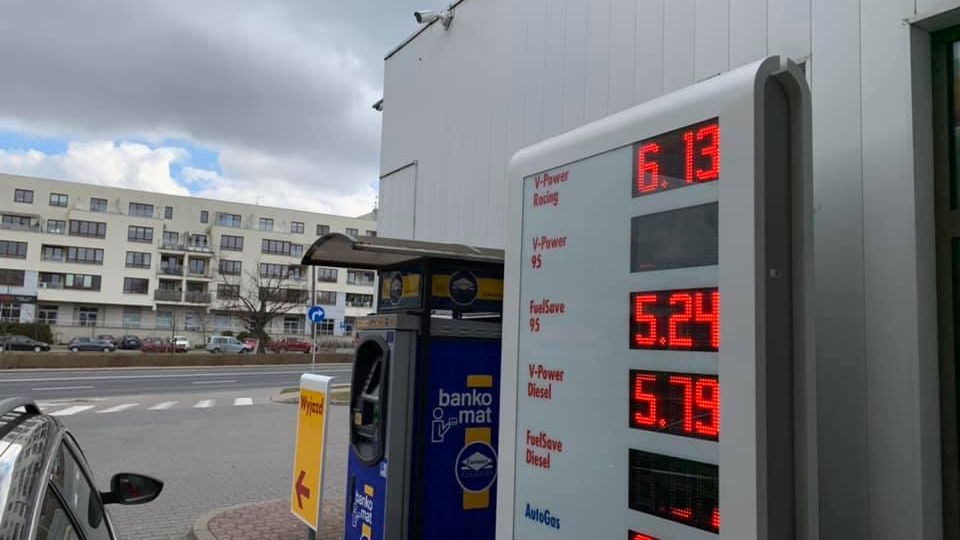 Ceny paliw wzrosły powyżej 5 zł.