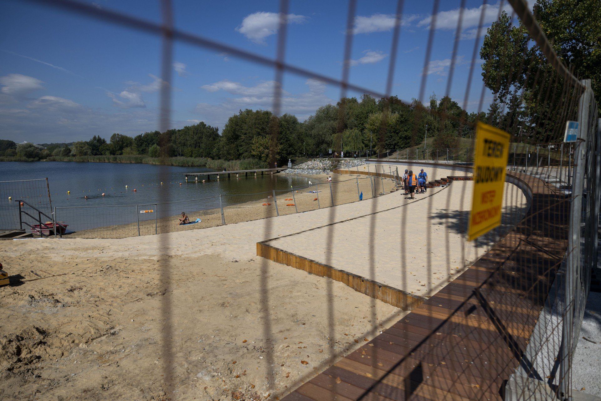 Plaża na Bagrach w remoncie