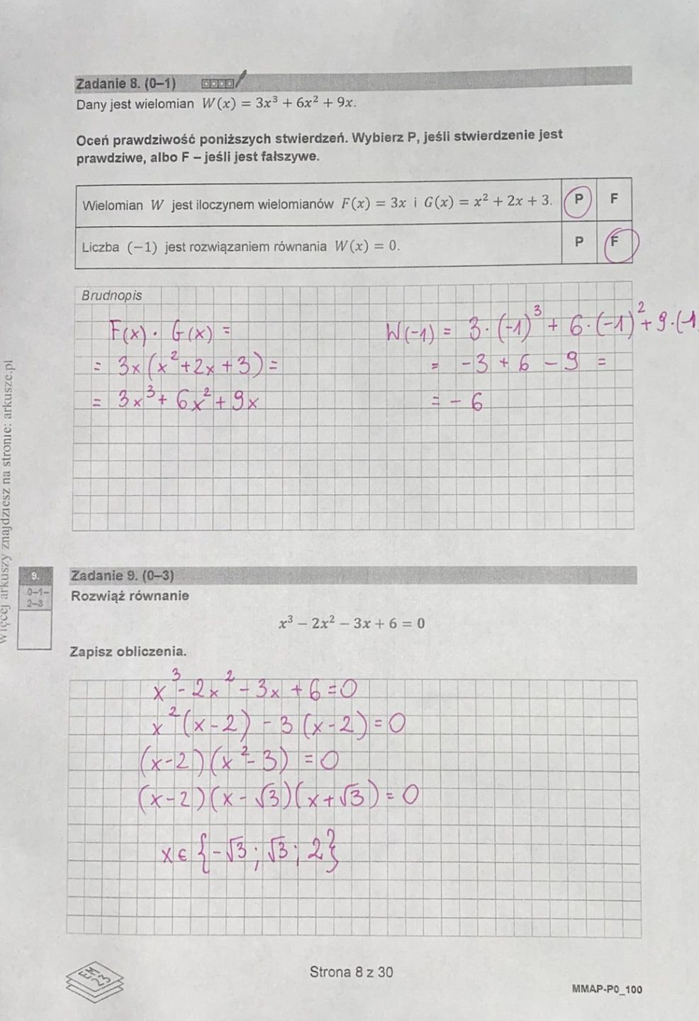Zadania maturalne rozwiązał dla WP nauczyciel matematyki