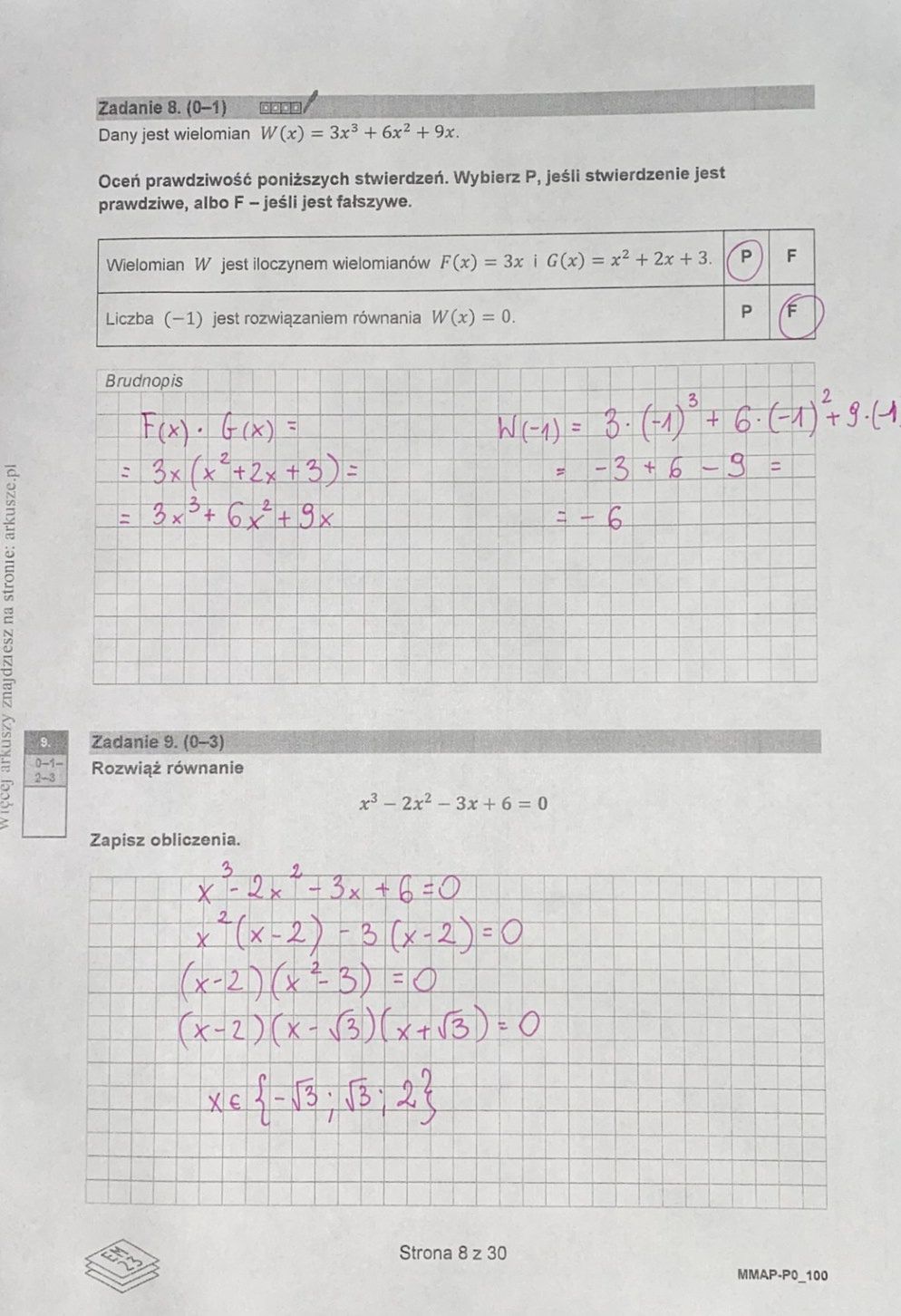 Zadania maturalne rozwiązał dla WP nauczyciel matematyki