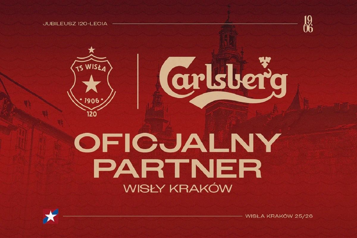 Carlsberg partnerem Wisły Kraków. Umowa na trzy sezony