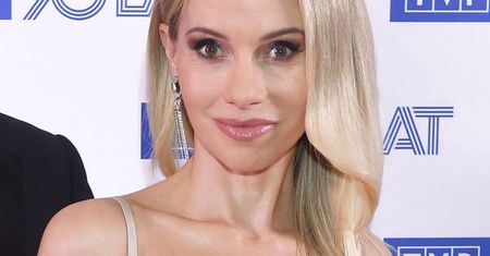 Małgorzata Opczowska na gali TVP. Mąż nie odstępował jej na krok