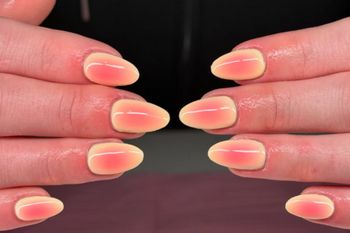 Kantalupa nails dodają energii. To hit na wiosnę i lato 2026