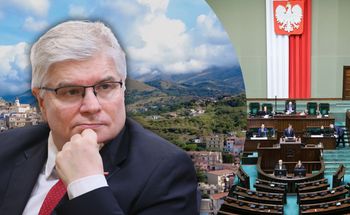 Sejm głosuje. Poseł przegląda domy we Włoszech