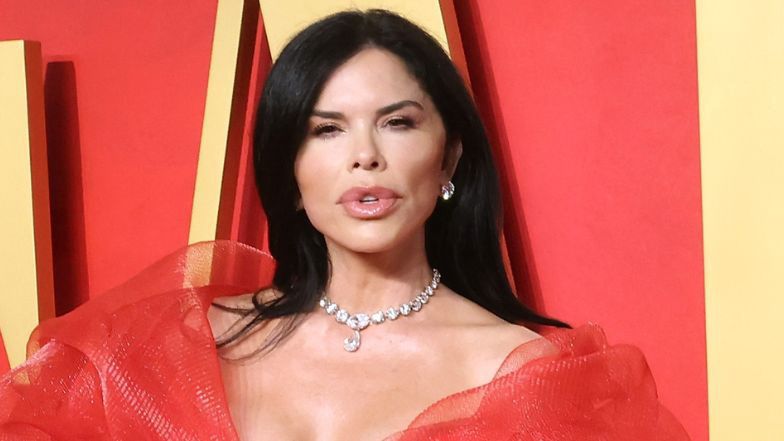 Lauren Sanchez dazzles in pink latex at son's graduation bash