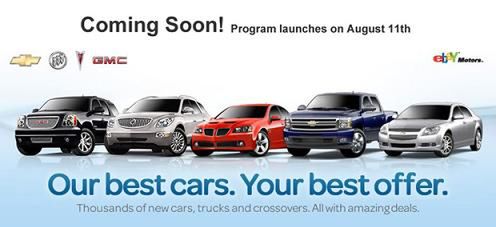 General Motors rozpoczyna sprzedaż samochodów na eBayu!