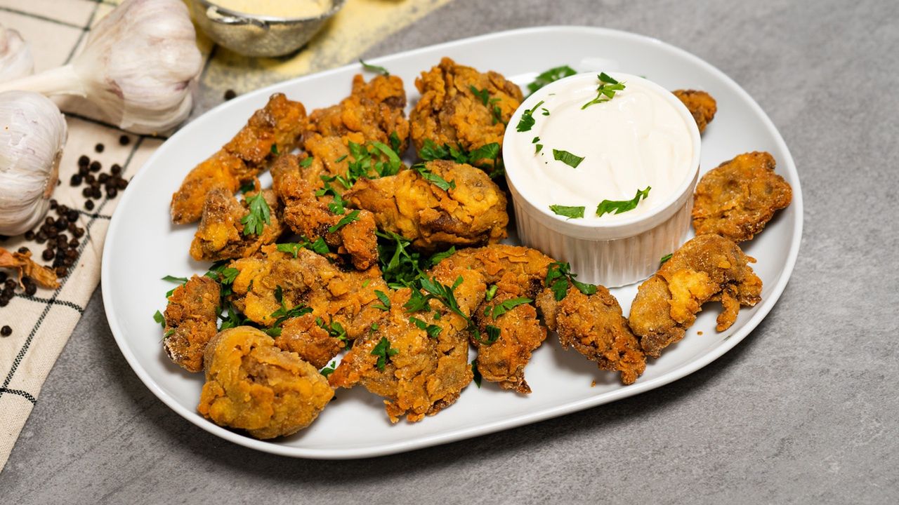 KFC-style battered oyster mushrooms: A hit at any party