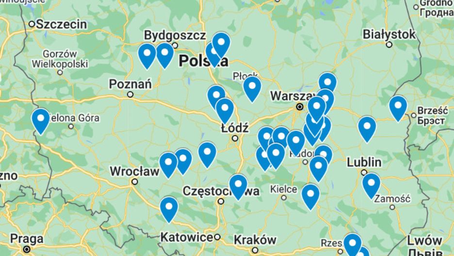 34 nowe miasta na mapie Polski.