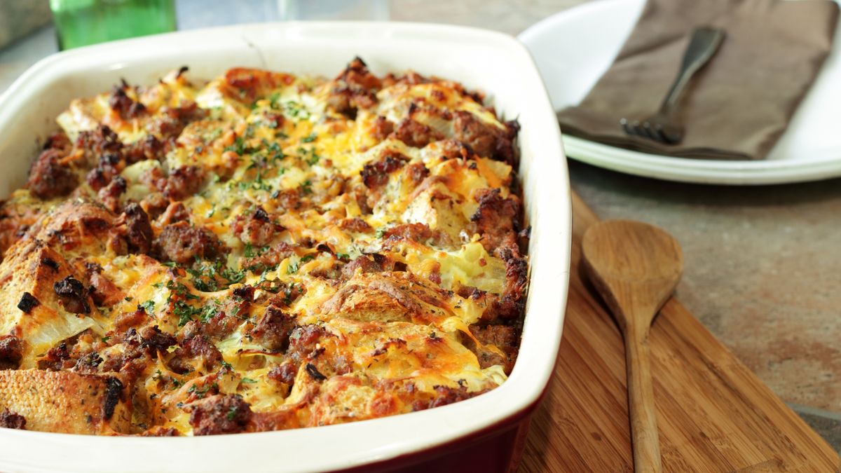 Bagel sandwich casserole