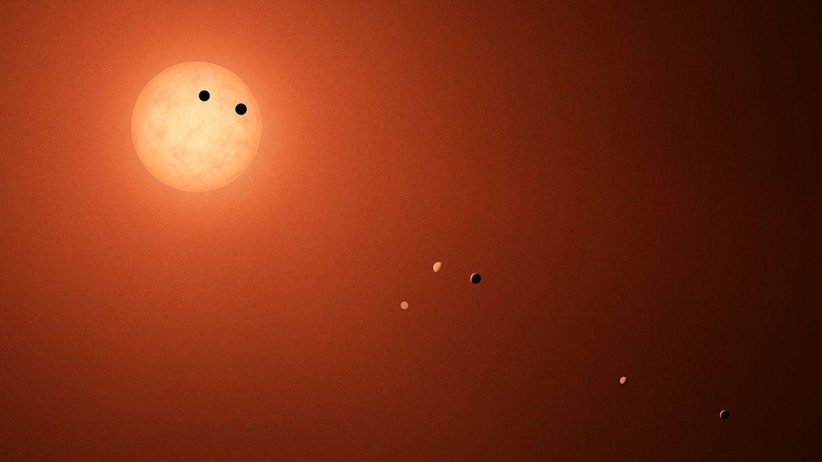 Zdaniem naukowców, na planetach wokół czerwonego karła TRAPPIST-1 w gwiazdozbiorze Wodnika, może istnieć życie