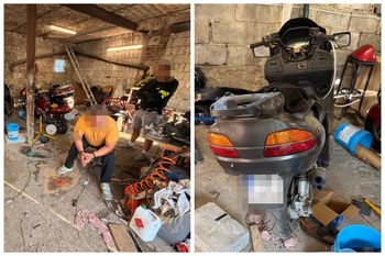 Dziupla pod Płońskiem rozbita. Policjanci odzyskali skradzione motocykle