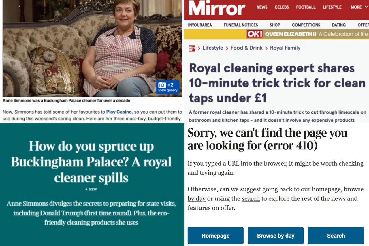 Czołowe media zrobiły celebrytkę z królewskiej sprzątaczki. A cała historia była zmyślona