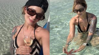 Ewelina Lisowska pluska się w Oceanie Indyjskim i chwyta ROZGWIAZDĘ