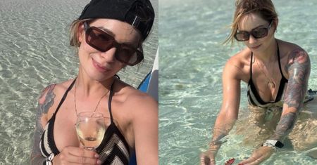 Ewelina Lisowska pluska się w Oceanie Indyjskim i chwyta ROZGWIAZDĘ