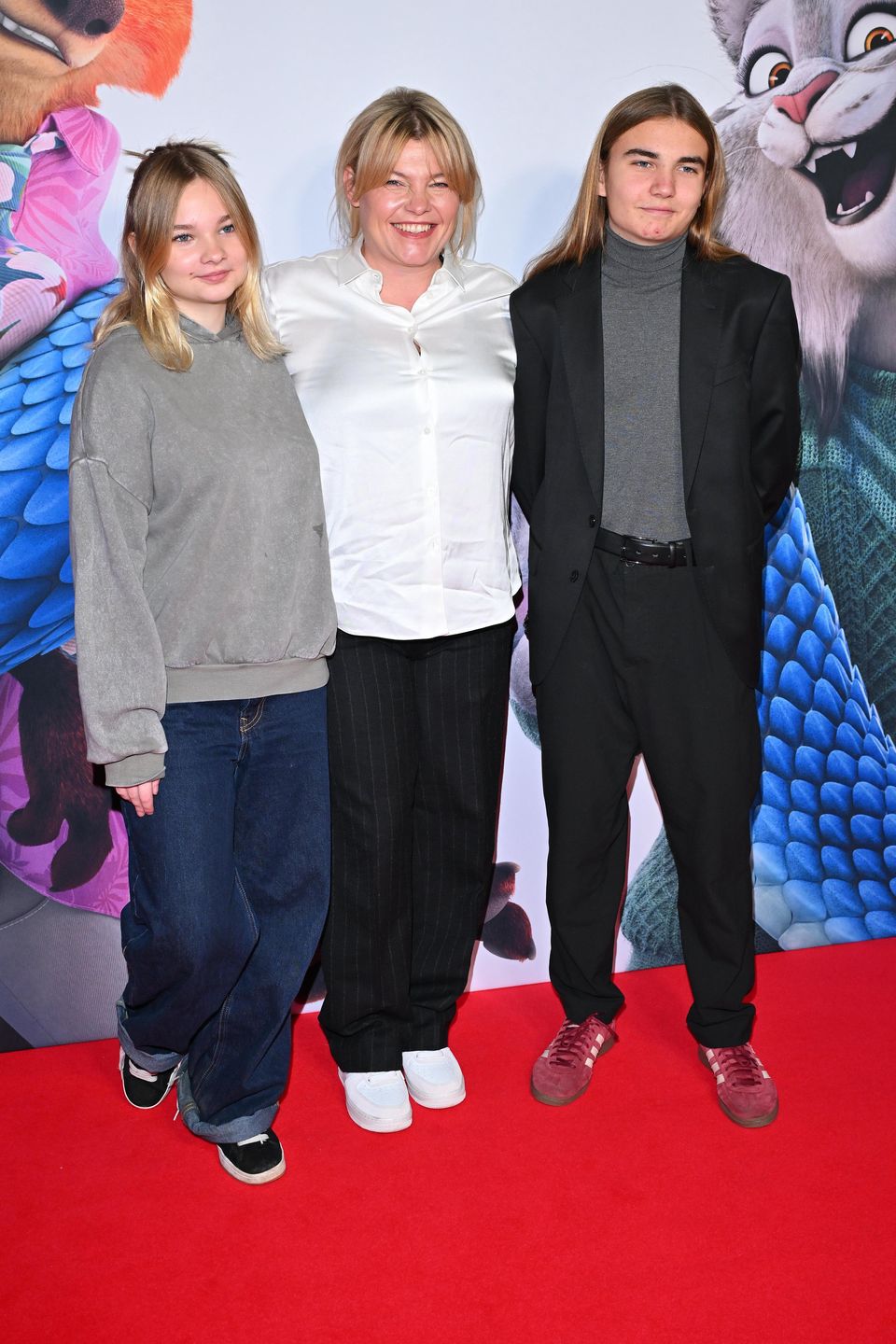 Anna Dąbrowska z dziećmi