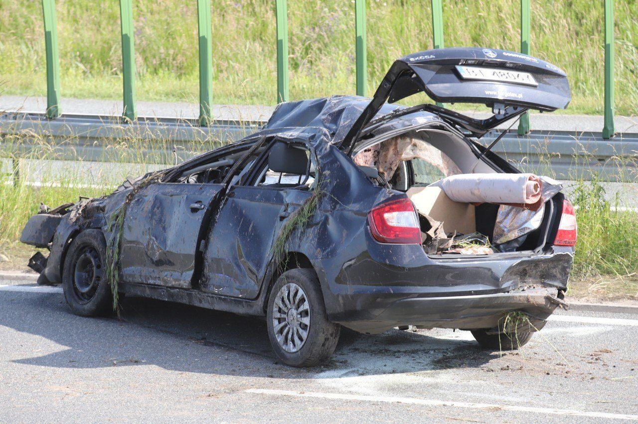 Wypadek na łączniku Długołęka